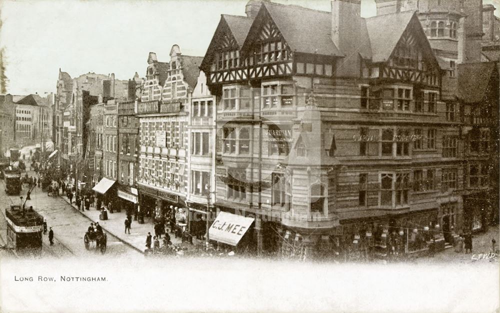 Long Row Central, Nottingham, 1905