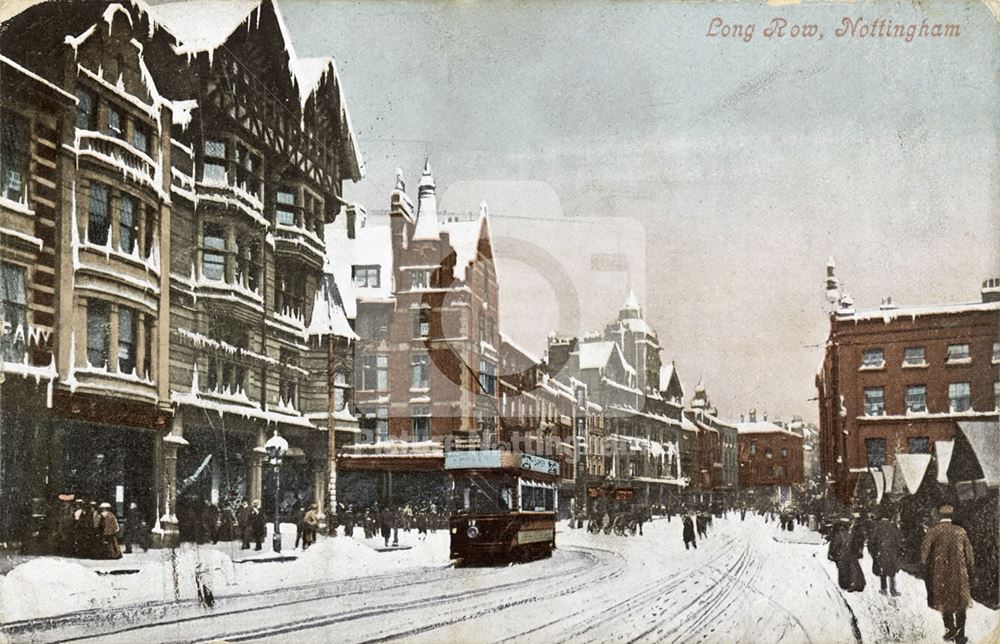 Long Row Central, Nottingham, 1908