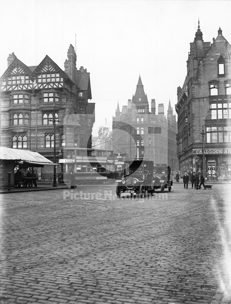 Long Row Central, Market Place, Nottingham, c 1920s?