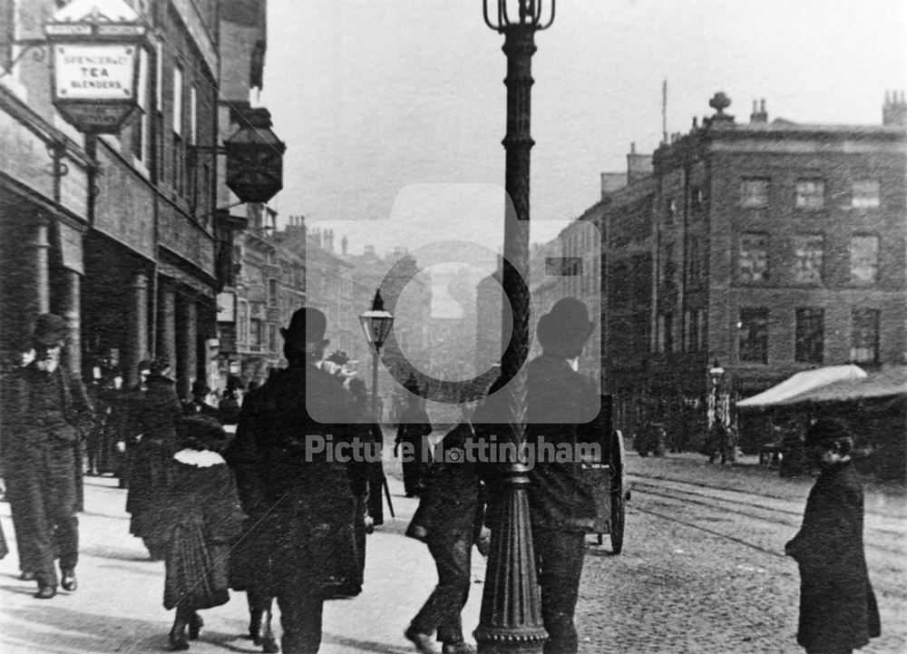 Long Row Central, Nottingham, c 1900s