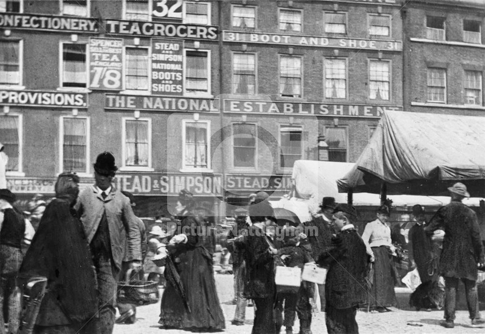 Long Row Central, Nottingham, c 1900s