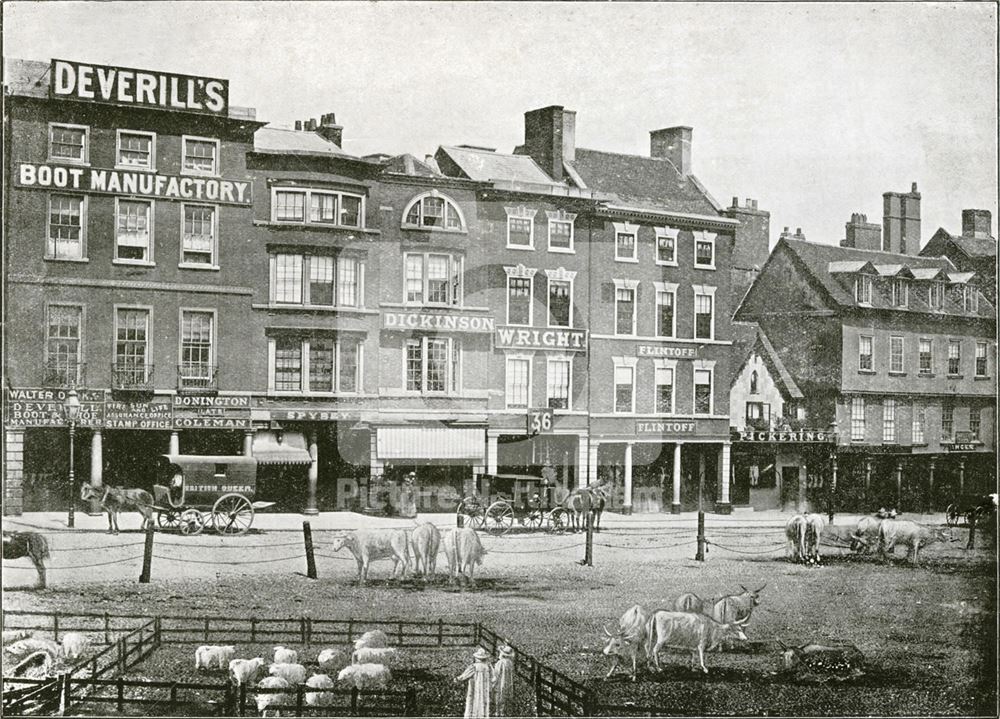 Long Row Central, Nottingham, c 1852