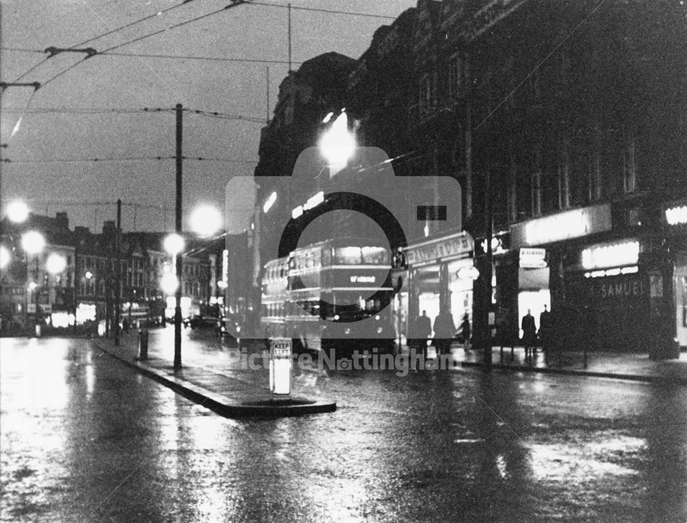 Long Row Central, Nottingham, c 1950s