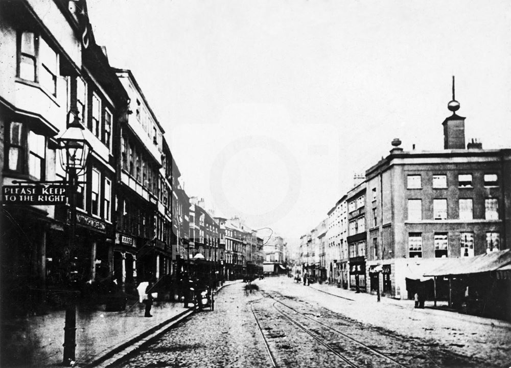 Long Row East, Nottingham, 1880s