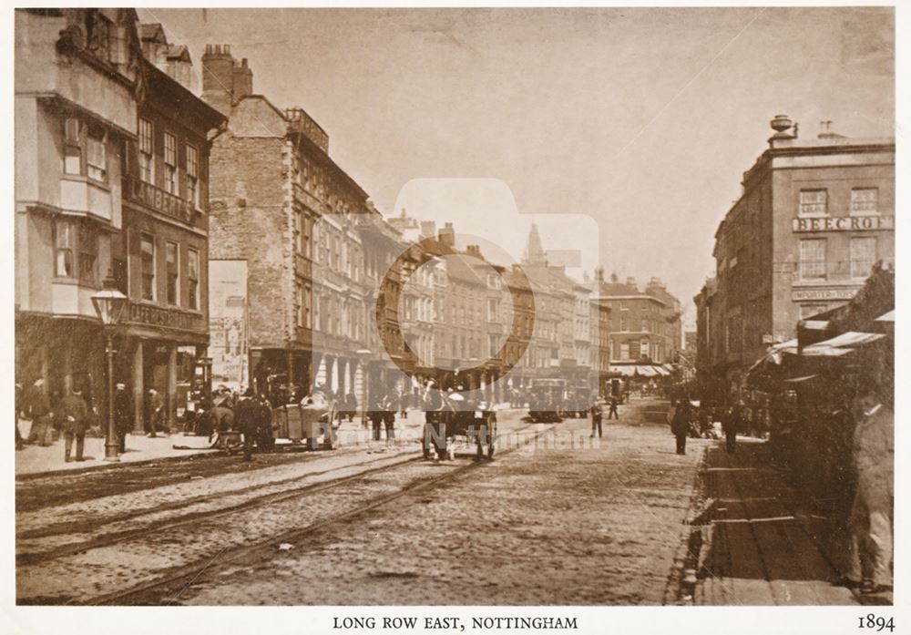 Long Row East, Nottingham, 1894