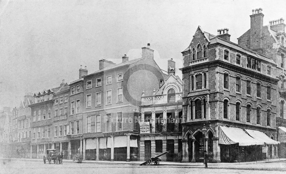 Long Row West, Nottingham, c 1880