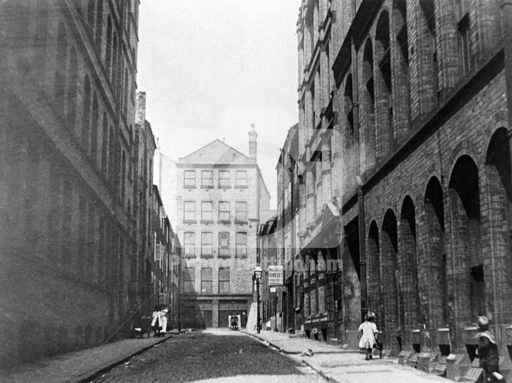 Riste's Place off Barker Gate, Lace Market, c 1910s