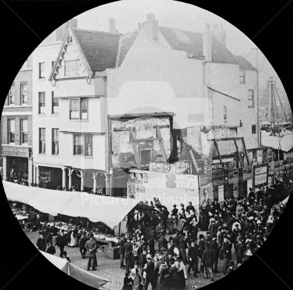 Long Row Central, Nottingham, c 1892