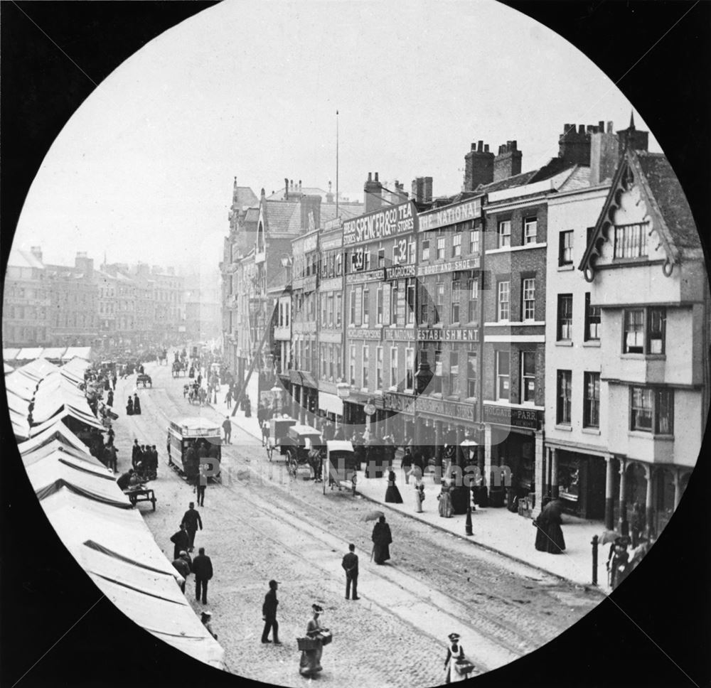 Long Row Central, Nottingham, c 1900?