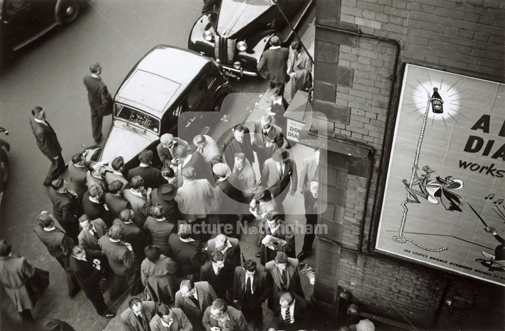 Sale of Football Papers, Nottingham, c 1950s