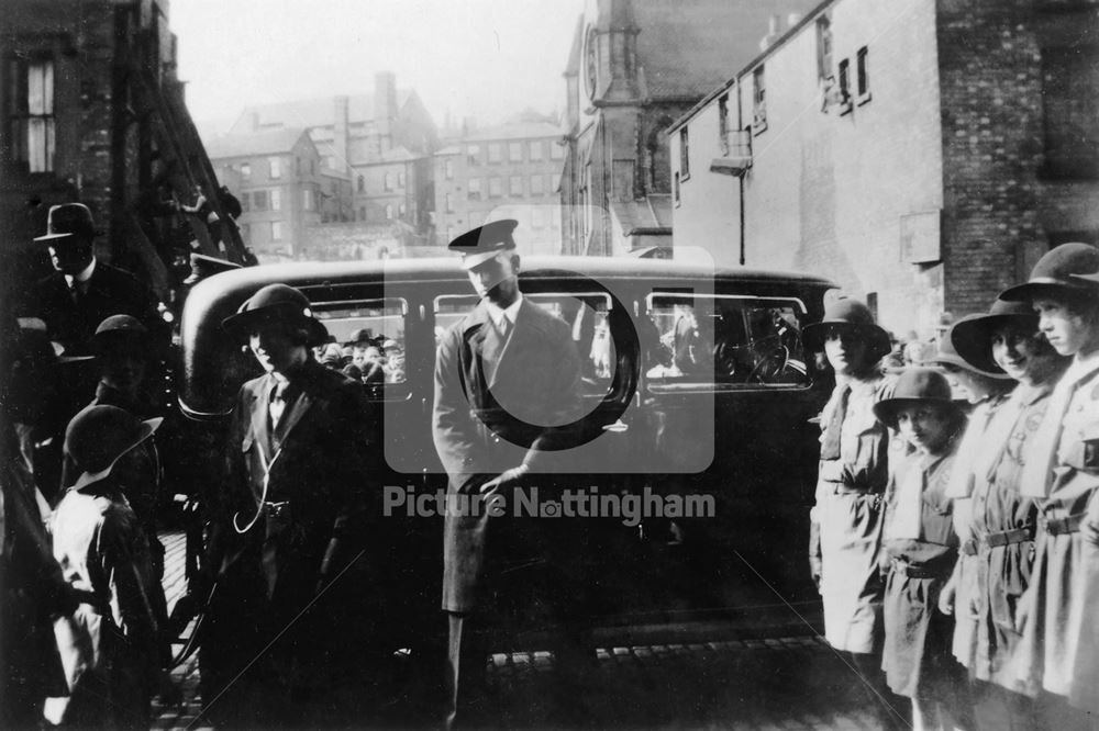 Royal Visit of HRH Edward Prince of Wales, Guard of Honour, Narrow Marsh, Nottingham, 1932