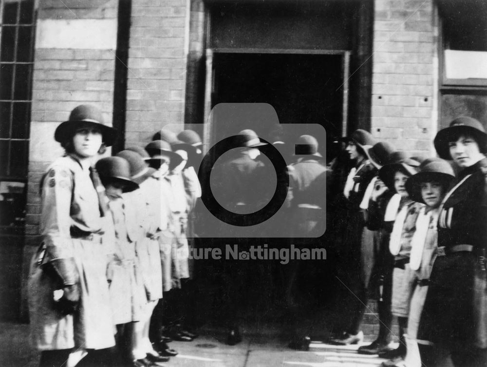 Royal Visit of HRH Edward Prince of Wales, Guard of Honour, Narrow Marsh, Nottingham, 1932