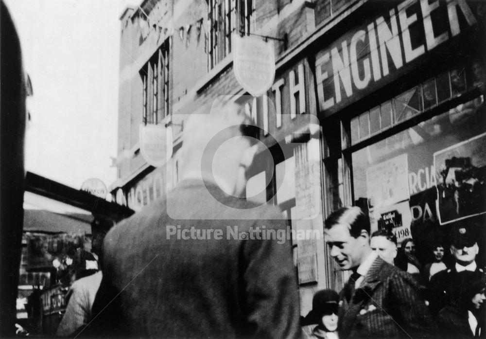 Royal Visit of HRH Edward Prince of Wales, Guard of Honour, Narrow Marsh, Nottingham, 1932