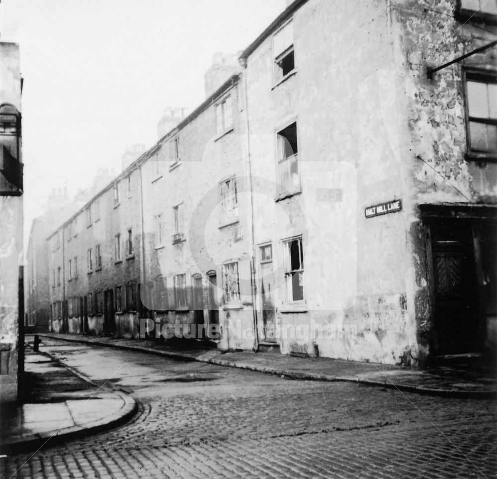 Malt Mill Lane, Narrow Marsh, Nottingham, c 1930