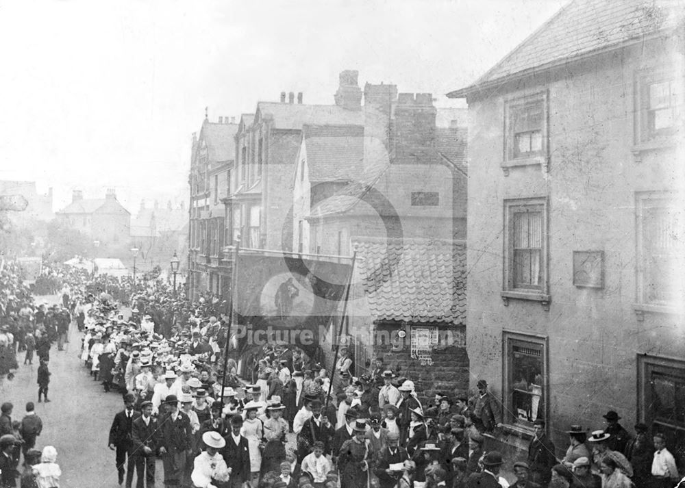 Baptist Sunday School procession, Bulwell, Nottingham, c 1904