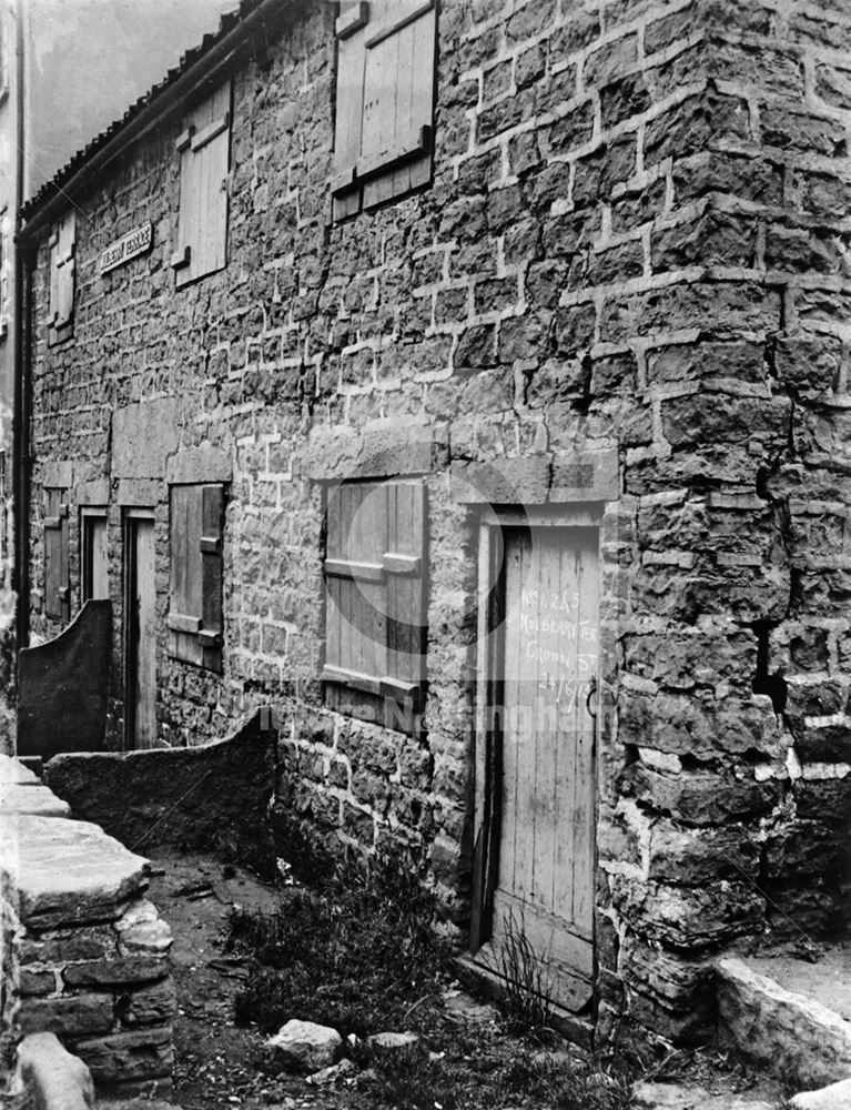 Mulberry Terrace, Crown Street, Bulwell, Nottingham, 1913