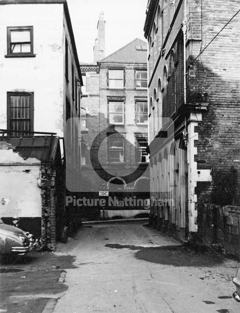 Halifax Place, Lace Market, Nottingham, 1964