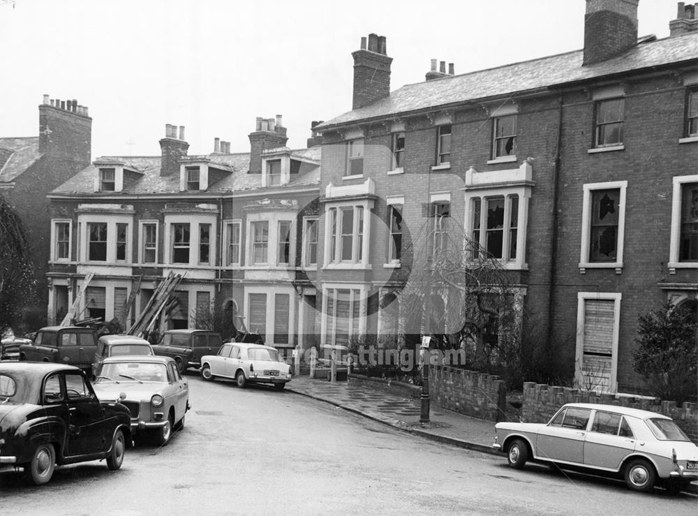 Demolition of Properties on Hampden Street, Nottingham, c 1963