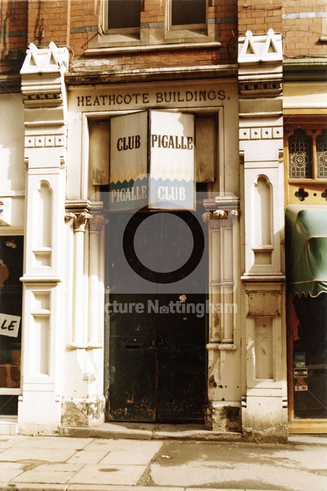 Heathcote Buildings, Heathcote Street, Nottingham, 1986