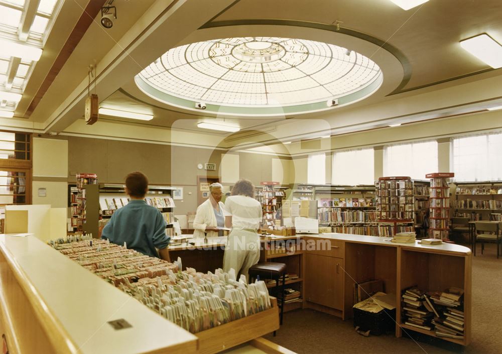 Branch Library Interior, Nuthall Road, Aspley, 1986