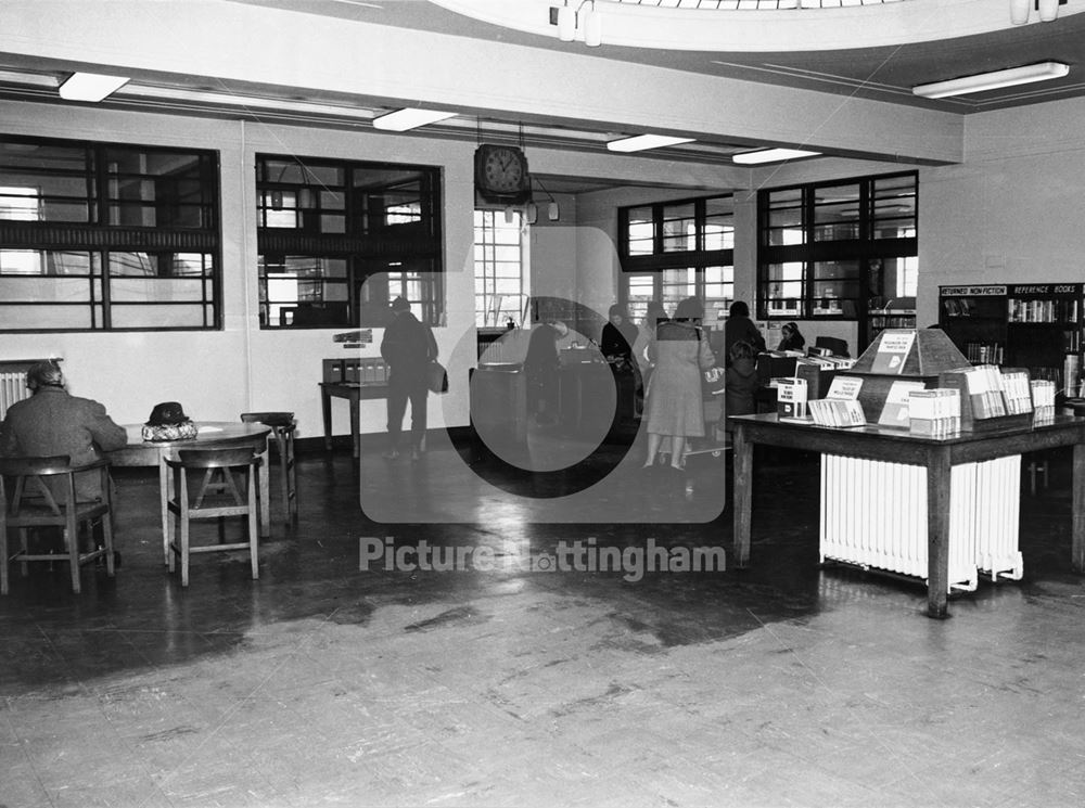 Branch Library Interior, Nuthall Road, Aspley, 1973