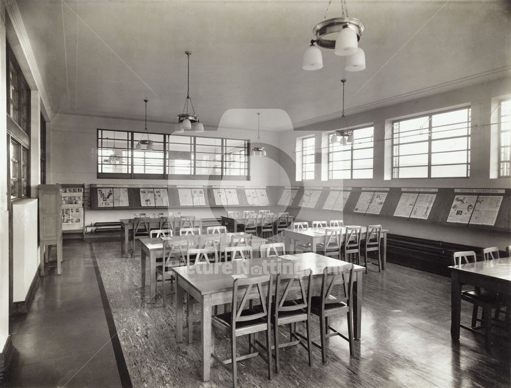 Branch Library Interior, Nuthall Road, Aspley, 1937