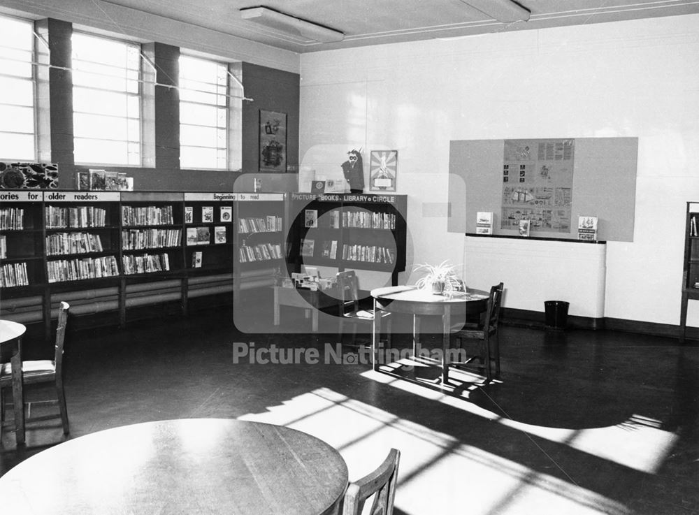 Branch Library Interior, Nuthall Road, Aspley, 1973