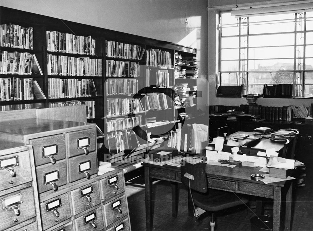 Branch Library Interior, Nuthall Road, Aspley, 1973