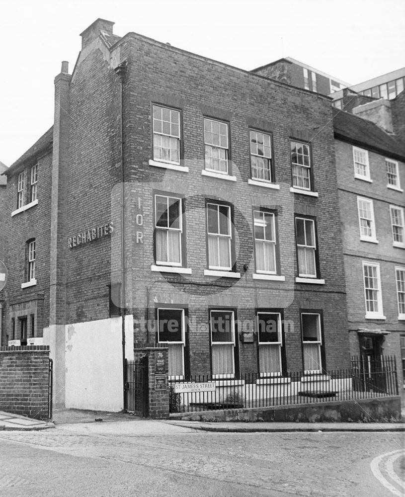 Newstead House, St James's Street, Nottingham, 1973