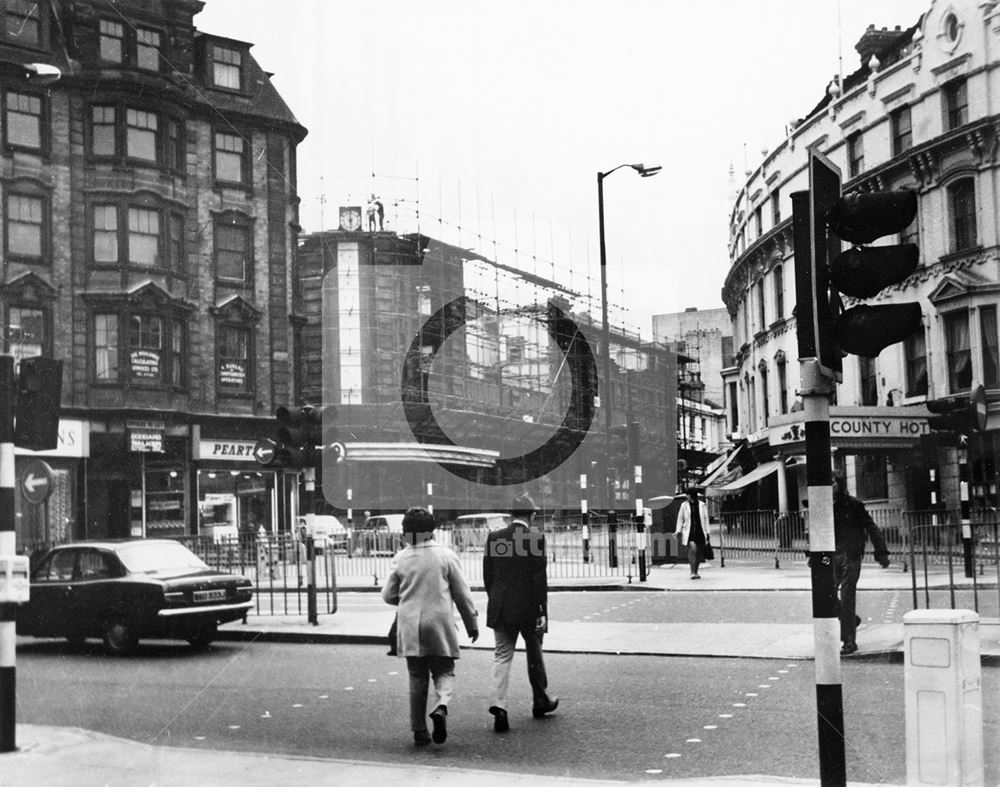 Theatre Square, Nottingham, 1973