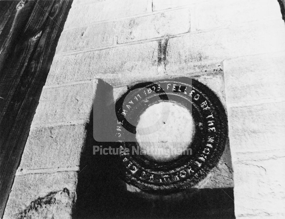 Gladstone Plaque, Tunnel Road, Nottingham, 1971