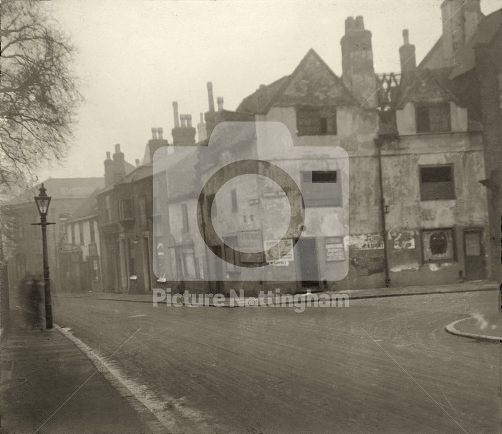 Friar Lane from Spaniel Row, Nottingham, c 1920s