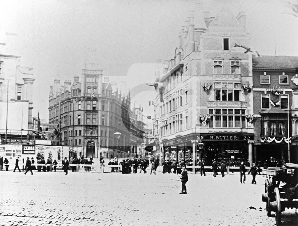 King Street - Queen Street, Nottingham, c 1897