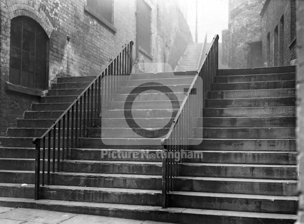 Short Stairs, Lace Market, Nottingham, early 19th century?