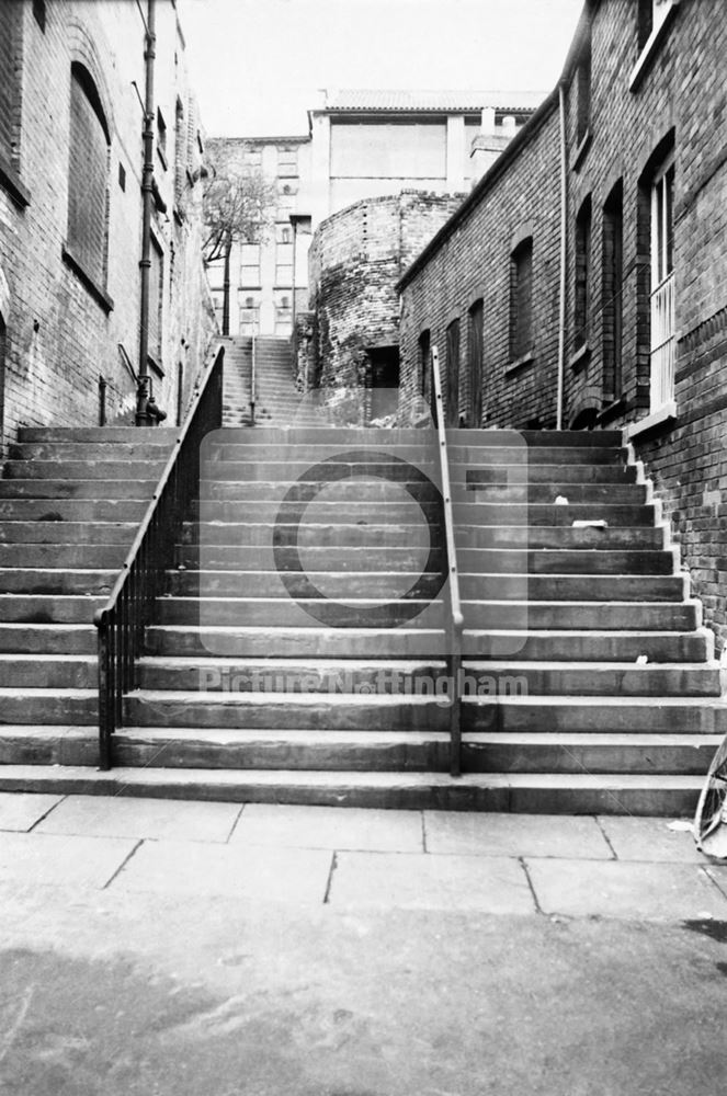 Short Stairs, Lace Market, Nottingham, 1975