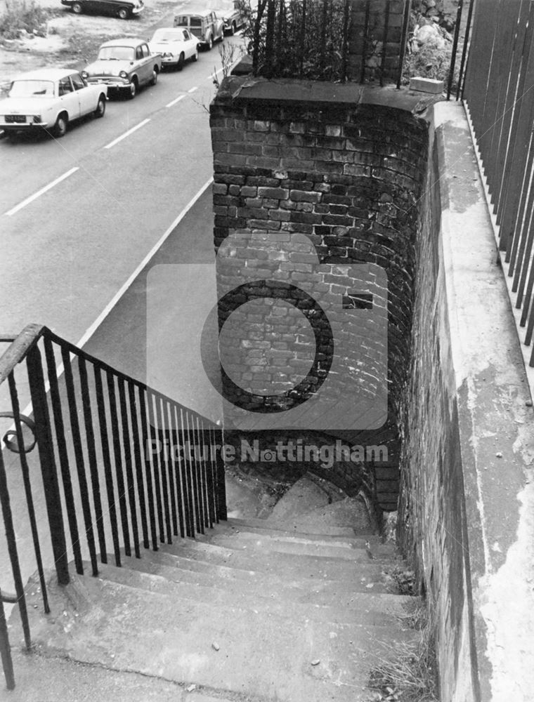 Short Hill Steps, Lace Market, Nottingham, 1971