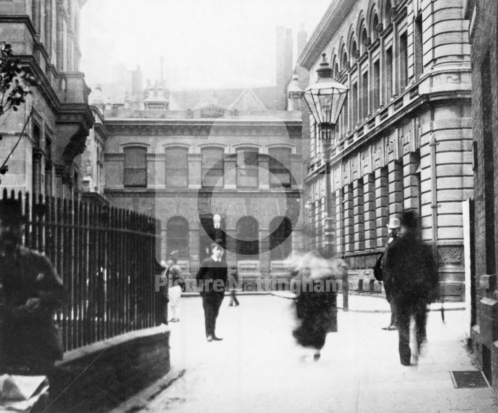 Bank Place, St Peter's Gate, Nottingham, 1887