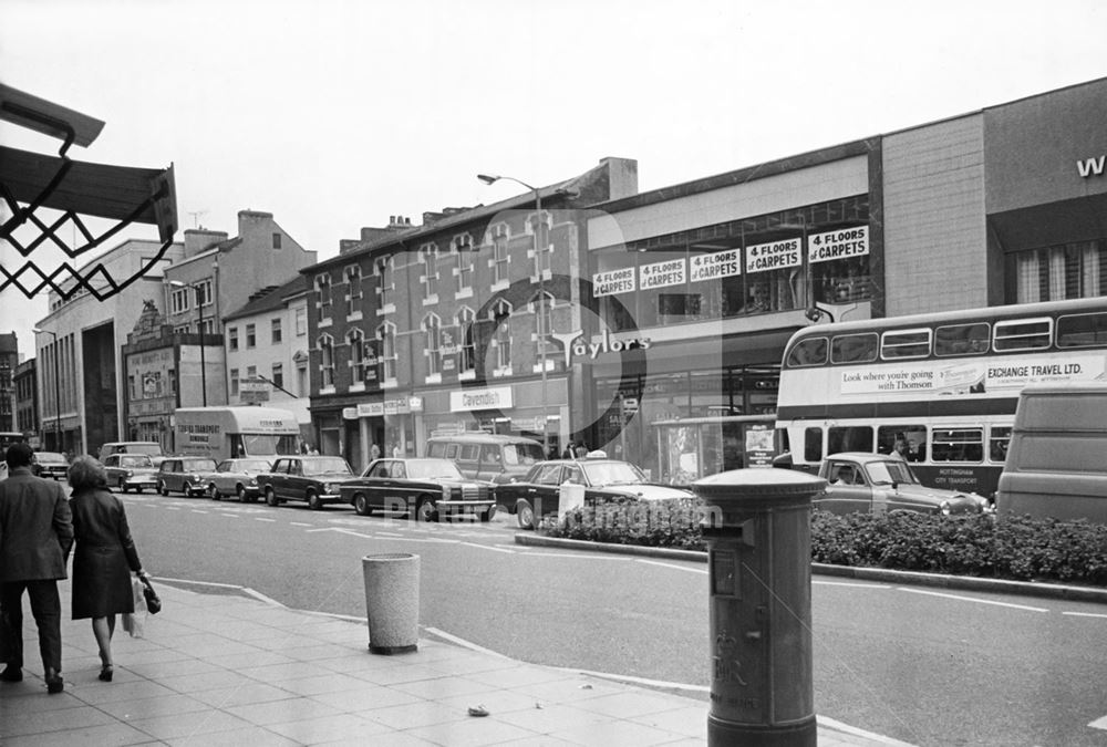 Upper Parliament Street, Nottingham, 1973