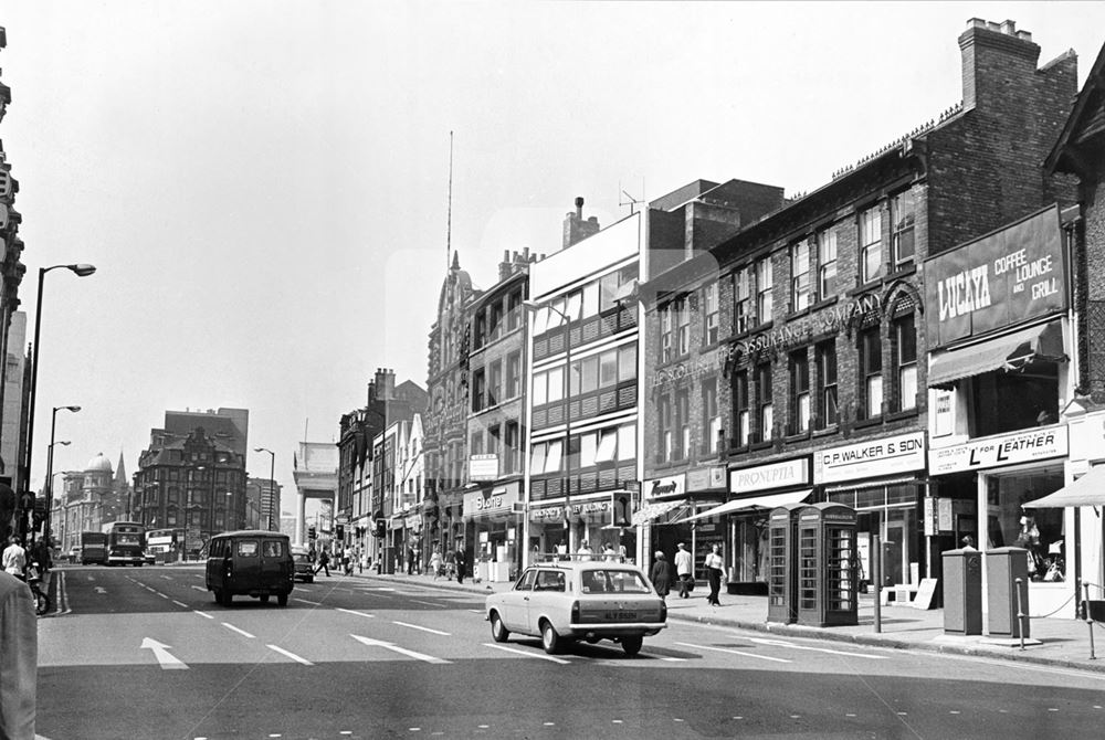 Upper Parliament Street, Nottingham, 1973