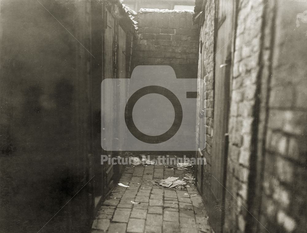 Pipe Street, Lace Market, Nottingham, 1931/1932