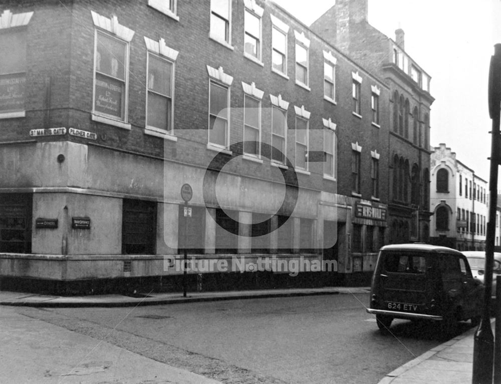 Pilcher Gate, Lace Market, Nottingham, 1964