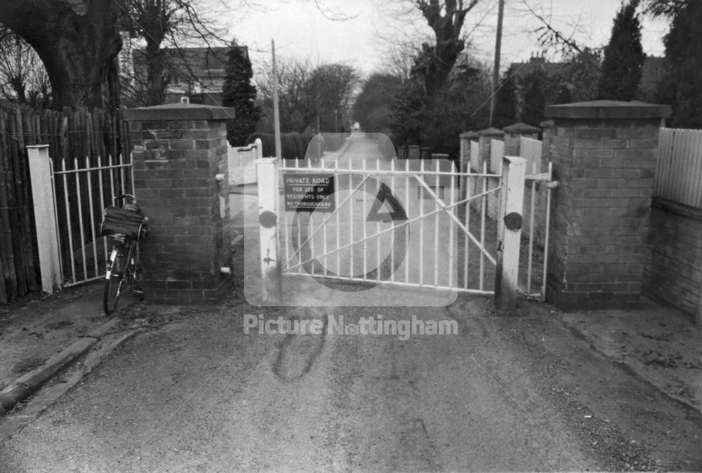 Private Road Gates, Sherwood, Nottingham, 1979