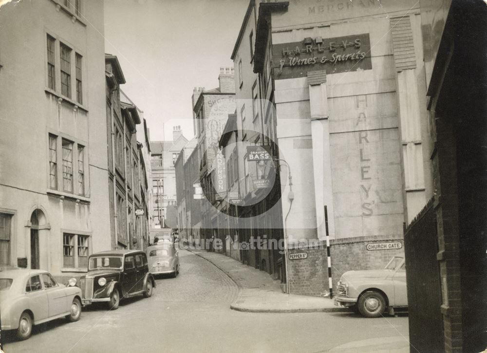 Pepper Street, Nottingham, c 1955