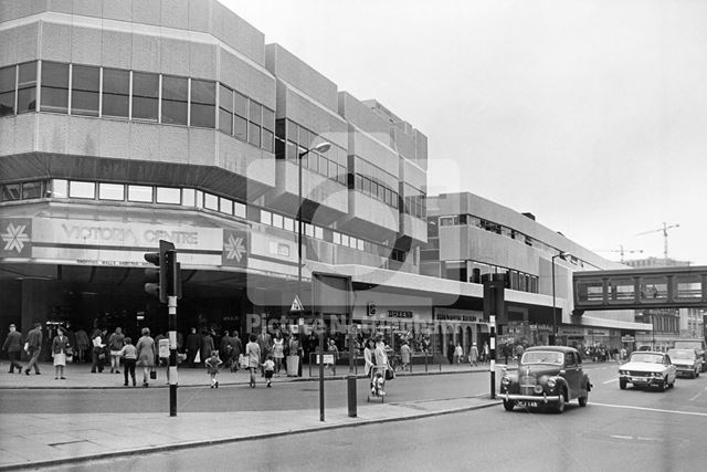 Lower Parliament Street and The Victoria Centre, Nottingham, 1973