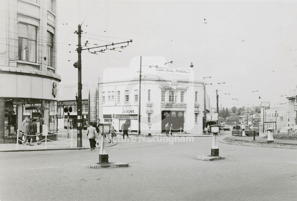 Central Market, Lower Parliament Street, Nottingham, c 1965