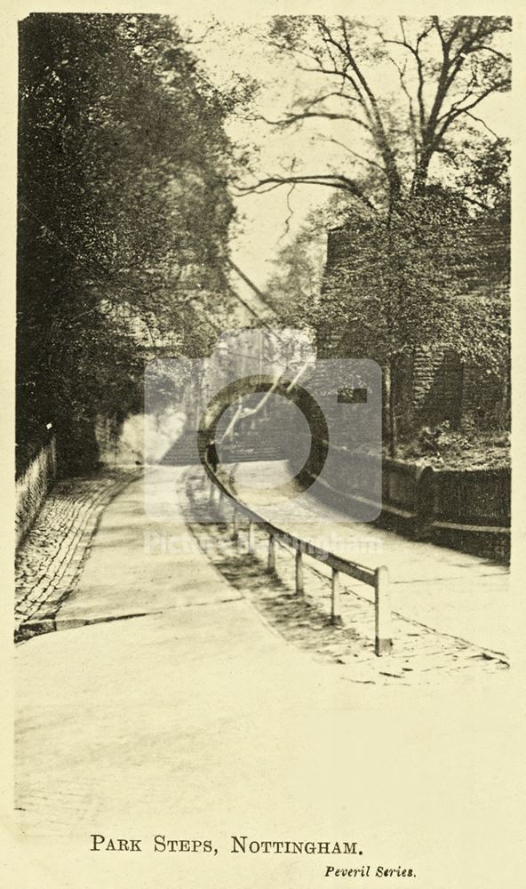 Park Steps, Park Valley, Nottingham, 1904