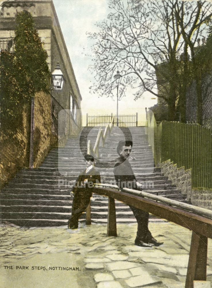 Park Steps, Park Valley, Nottingham, 1904