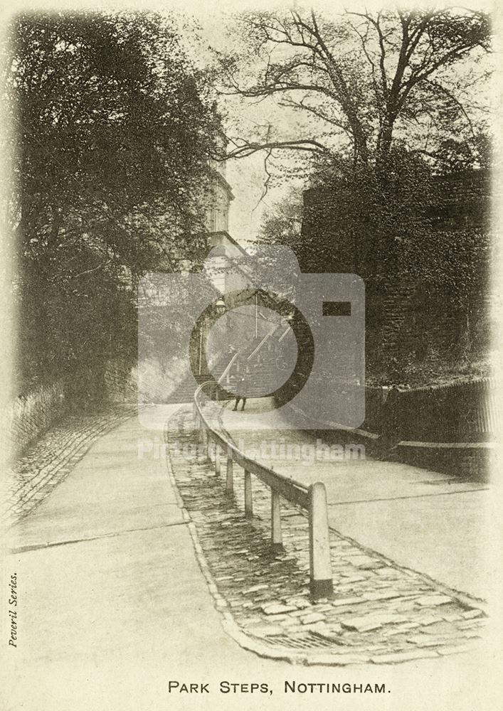 Park Steps, Park Valley, Nottingham, c 1900