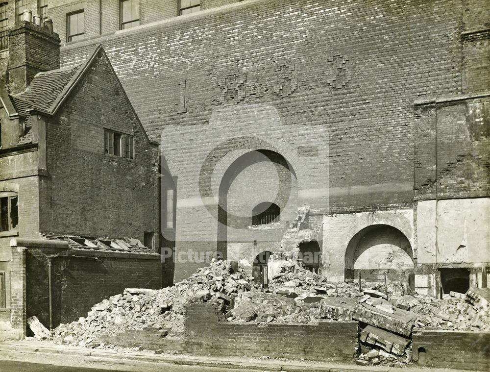 Red Lion Street Demolitions, Narrow Marsh, Nottingham, 1929