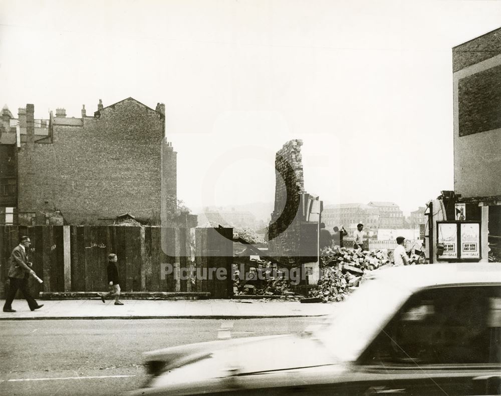 Milton Street demolitions, Nottingham, 1968